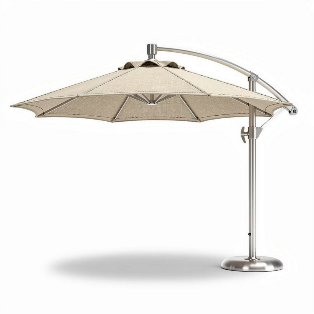 Parasol ogrodowy z aluminium i tkaniny przeciwsłonecznej - 200 x 300 x 250cm