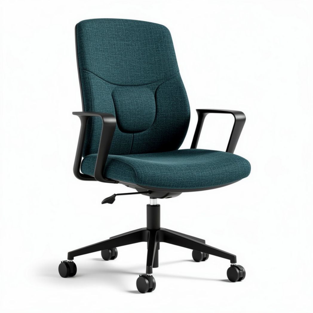 Fotel biurowy z regulowanym oparciem i ergonomicznego materiału - 60 x 60 x 100cm