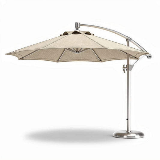 Parasol ogrodowy z aluminium i tkaniny przeciwsłonecznej - 200 x 300 x 250cm