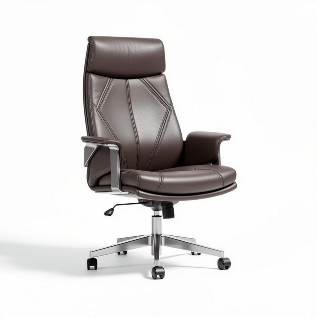 Fotel biurowy z technologią obrotową z ekoskóry - 80 x 70 x 100cm